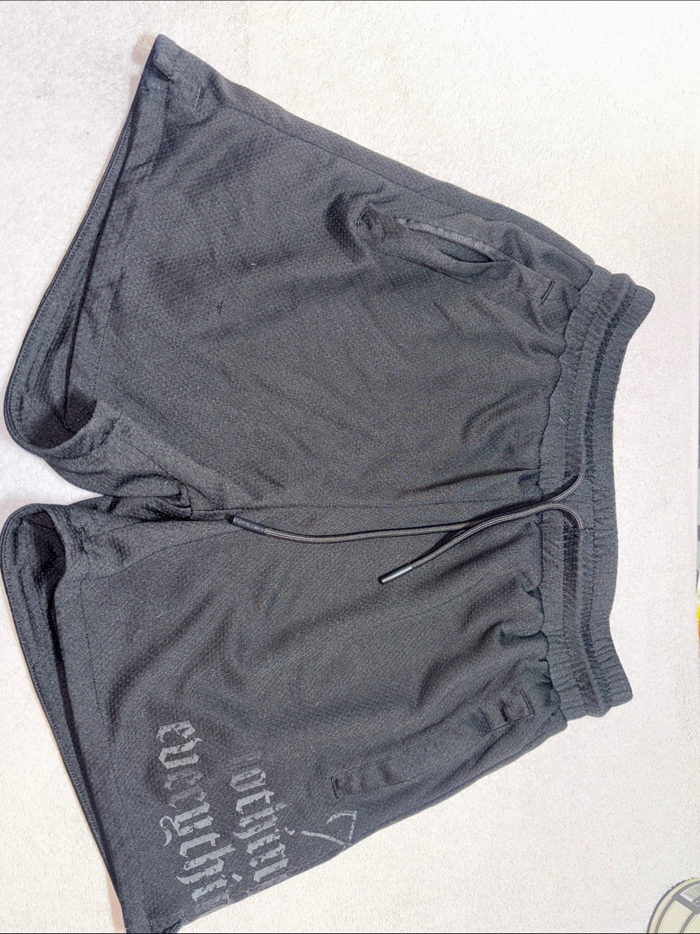 Unlisted Black Athletic Drawstring Performance Shorts